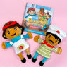 Sizzle and Drizzle Plush Dolls & Storybook Set | Baketivity Kids Baking Fun