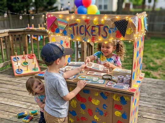 Upcycled Cardboard Crafts: Build a DIY Ticket Booth