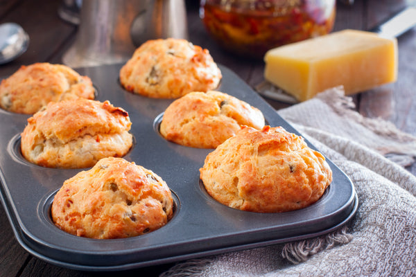 Ham,,Cheese,And,Sun,Dried,Tomato,Muffins