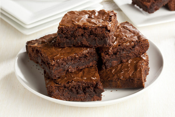 Fresh,Homemade,Chocolate,Brownie,Against,A,Background