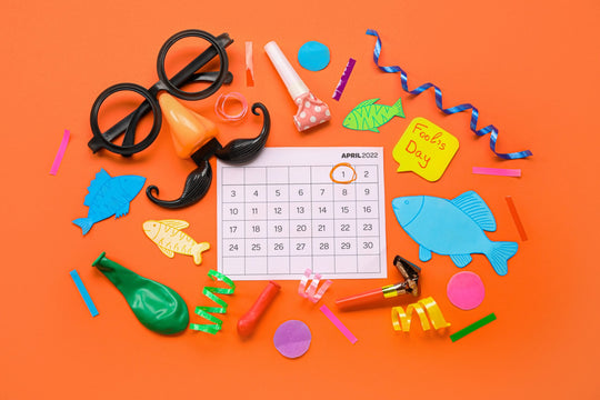 Calendar,With,Marked,Date,Of,April,Fools,Day,And,Different