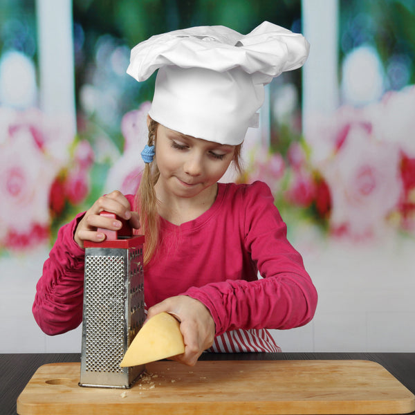 Pretty,Little,Girl,In,Chief,Hat,Grates,Cheese,-,Cooking,