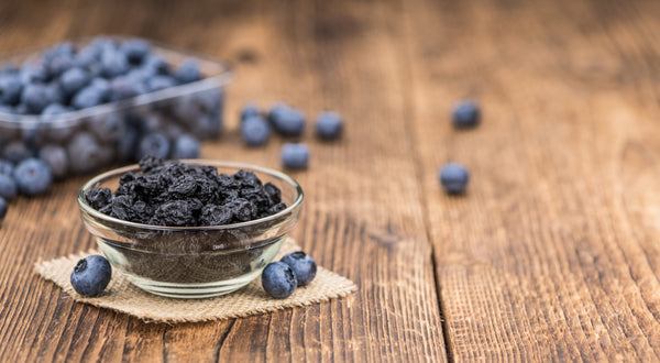 Fresh,Made,Dried,Blueberries,On,A,Vintage,Background,As,Detailed