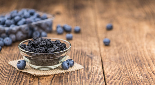 Fresh,Made,Dried,Blueberries,On,A,Vintage,Background,As,Detailed