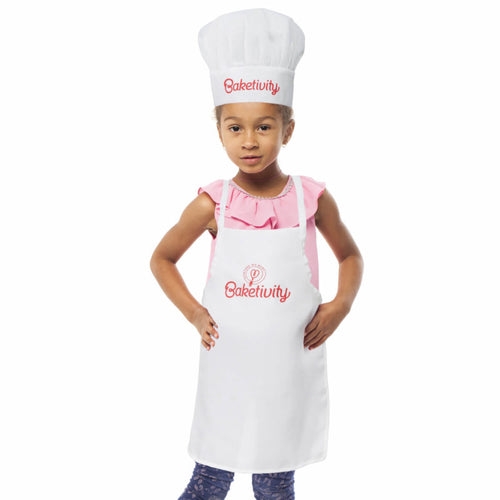 Kids Baketivity Apron With Chef Hat (Gift)