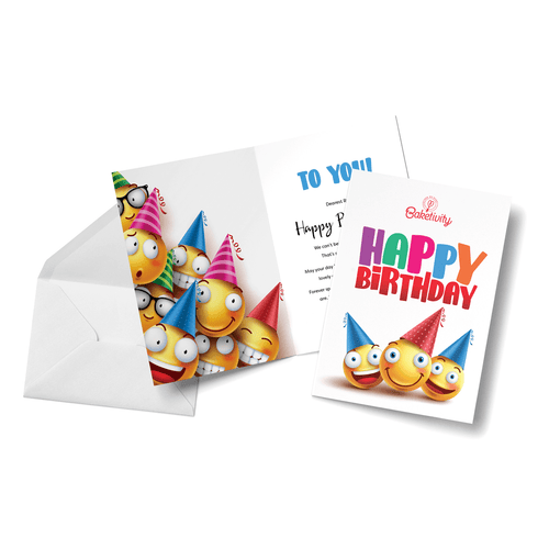 HAPPY BIRTHDAY CARD - Emoij
