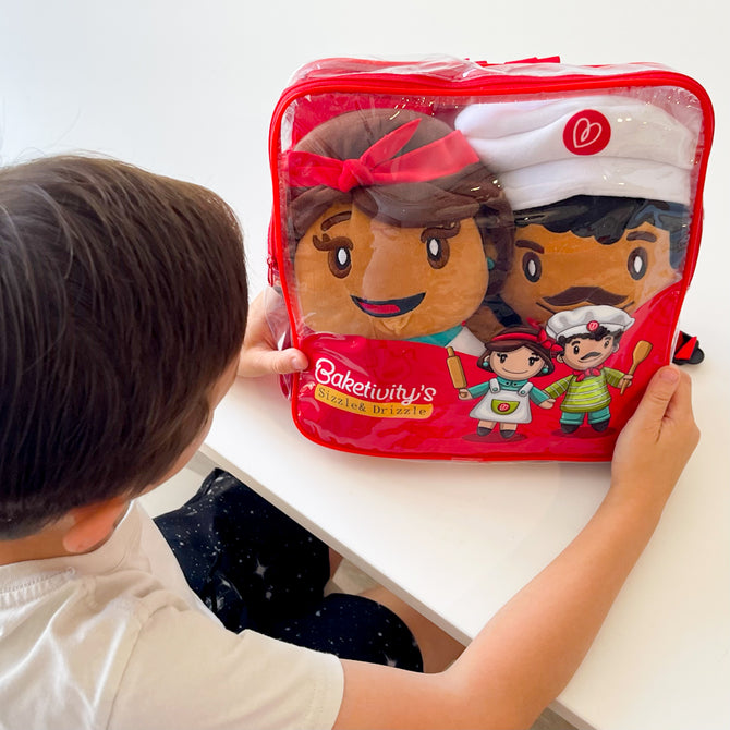 Sizzle and Drizzle Plush Dolls & Carry Case