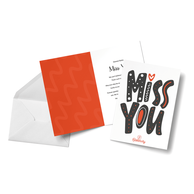 GREETINGS GIFT CARD - Miss You