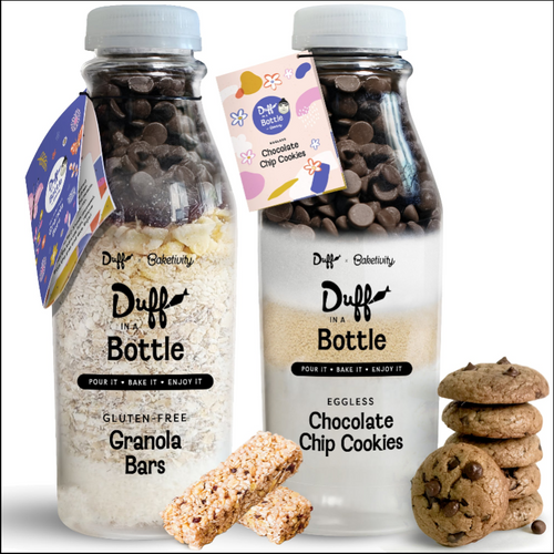 Duff in a Bottle - Chocolate Chip Cookie and Granola Bar Mix Bundle