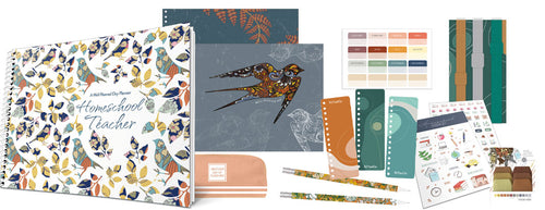ESSENTIAL BUNDLE - Well Planned Day: Homeschool Planner - Applique Landscape (5-6 Students)