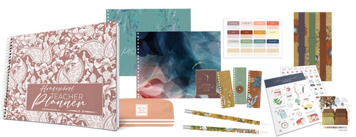 ESSENTIAL BUNDLE - Well Planned Day: Homeschool Planner - Wild Rose Landscape (5-6 Students)