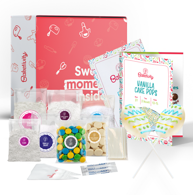 Cake Pops Baking Kit -  Egg Shape (Vanilla Flavor)