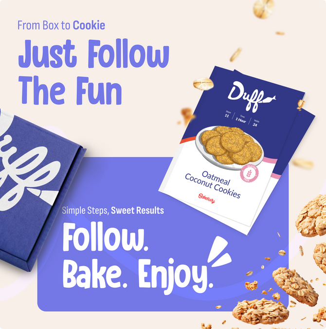 Duff Gluten Free Oatmeal Coconut Cookies Kit