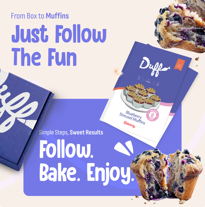 Duff Gluten Free Blueberry Streusel Muffins Kit