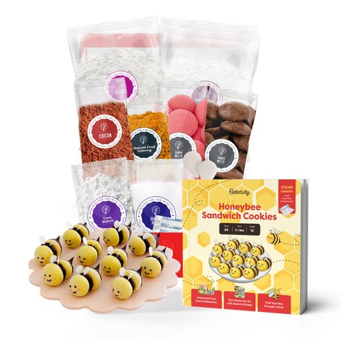 Honeybee Cookies with Natural Food Dye