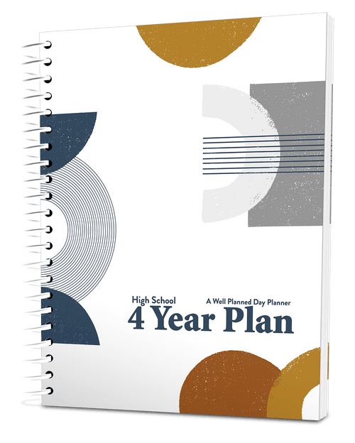 Well Planned Day: High School 4 Year Plan (2025-2029) - Mid Century