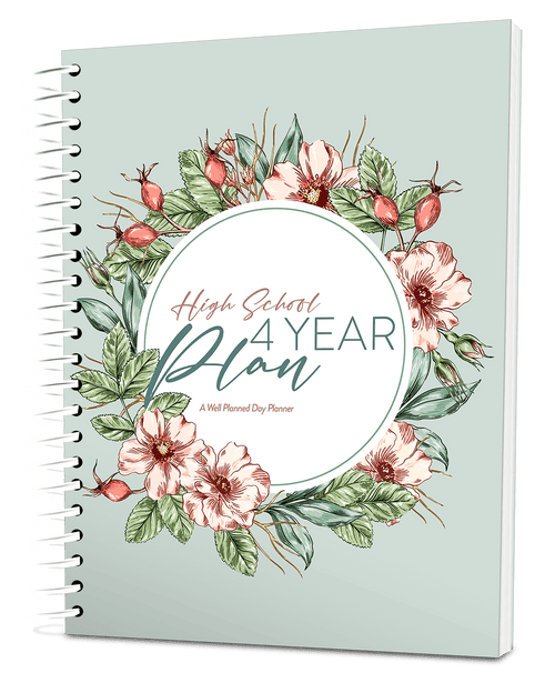Well Planned Day: High School 4 Year Plan  (2025-2029) - Wild Rose